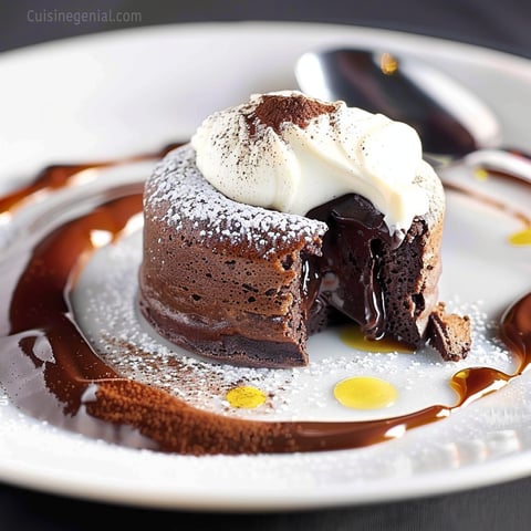 Fondant au Chocolat et Mascarpone au Cœur Coulant