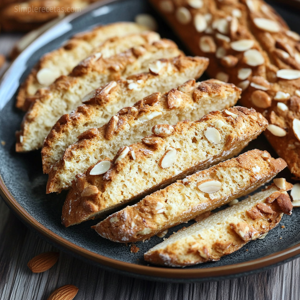 Cantucci dorés aux amandes, biscuits croquants de Toscane