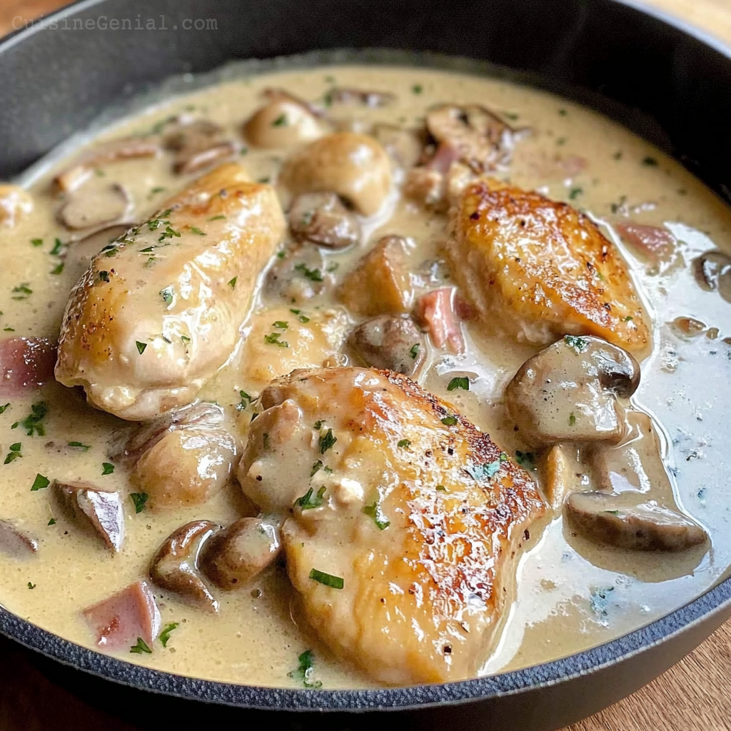 Blanquette de Poulet aux Champignons