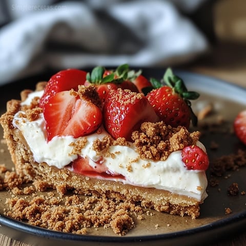 Tarte aux Fraises et aux Spéculoos sans Cuisson