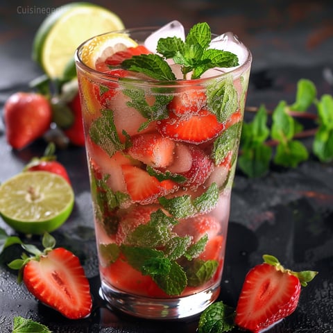 Mojito fraise Sans alcool