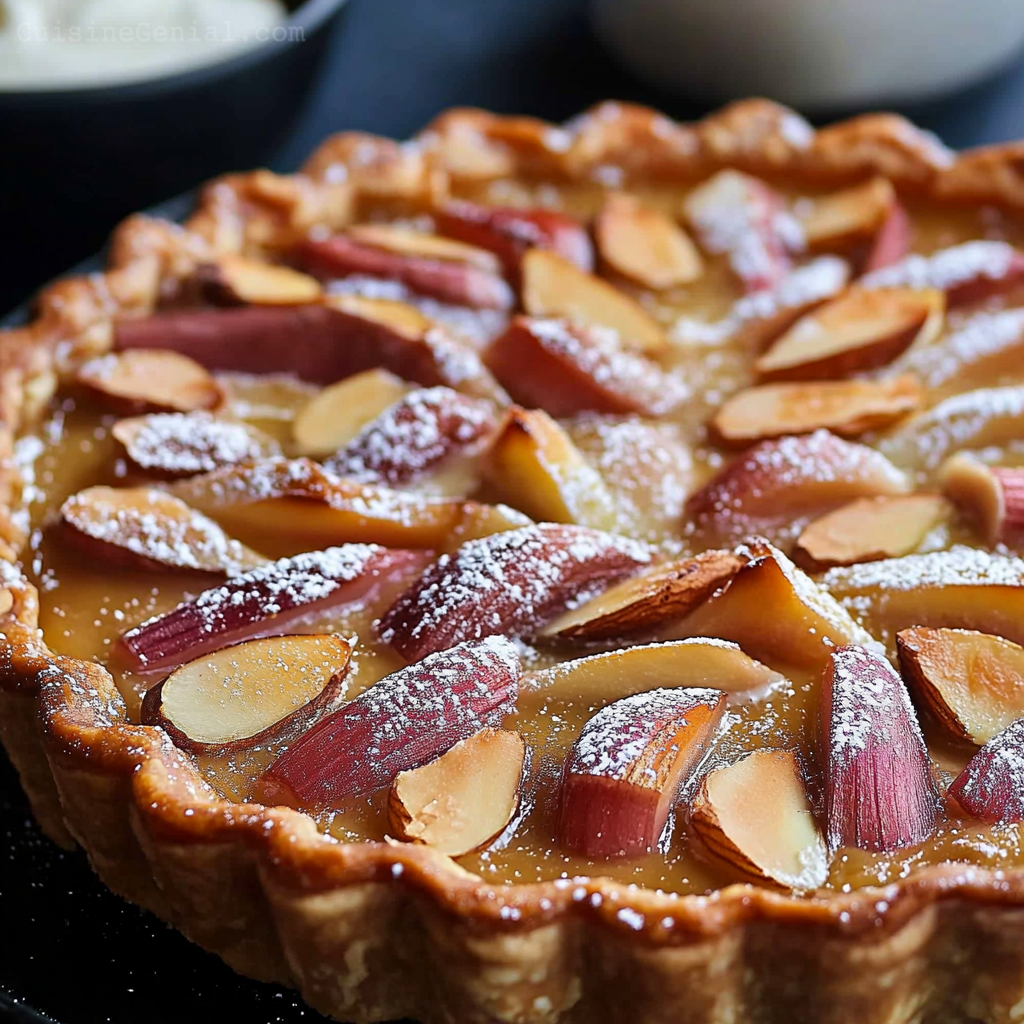 Tarte Amandine à la Rhubarbe