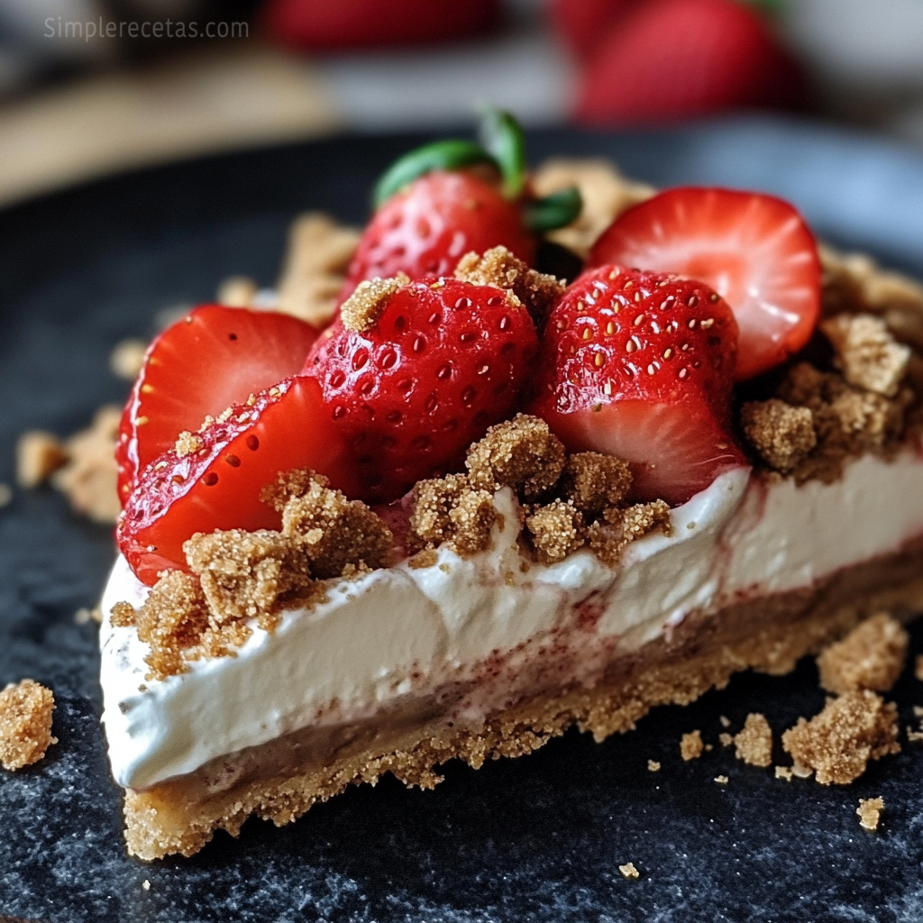 Tarte aux Fraises et aux Spéculoos sans Cuisson